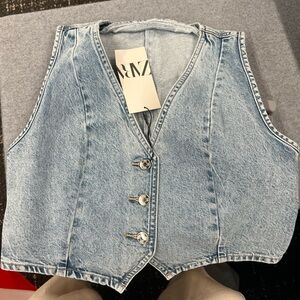 ZARA NWT Denim Vest